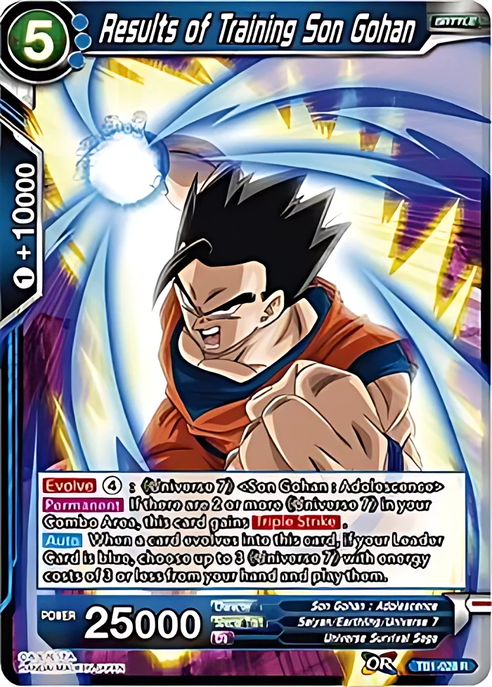 Results of Training Son Gohan [Tournament Promo] #TB1-028