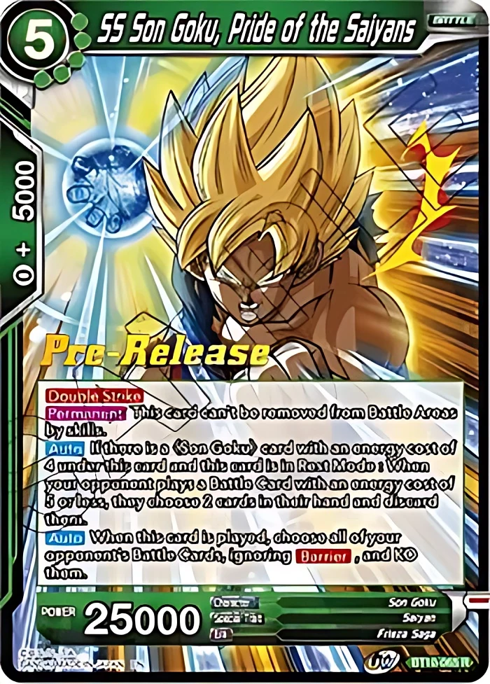 SS Son Goku, Pride of the Saiyans [Pre-Release] #BT10-065