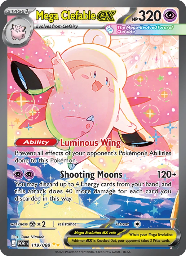 Mega Clefable Ex #119