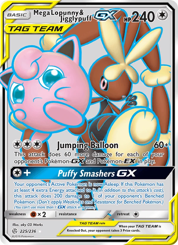 Mega Lopunny & Jigglypuff Gx #225