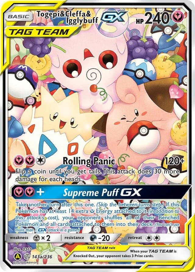 Togepi & Cleffa & Igglybuff Gx 143a