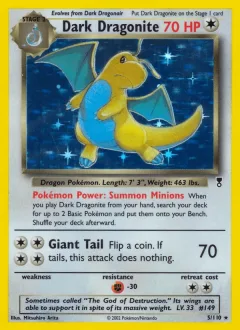 Dark Dragonite Reverse Holo