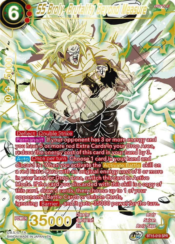 SS Broly, Brutality Beyond Measure [SPR] #BT15-019