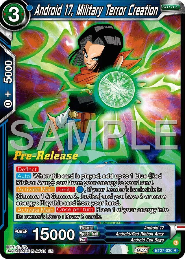Android 17, Military Terror Creation [Pre-Release] #BT27-030