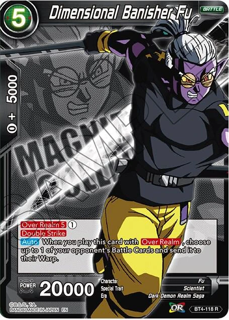Dimensional Banisher Fu [Expansion Deck Box Set 08: Magnificent Collection - Forsaken Warrior] #BT4-118
