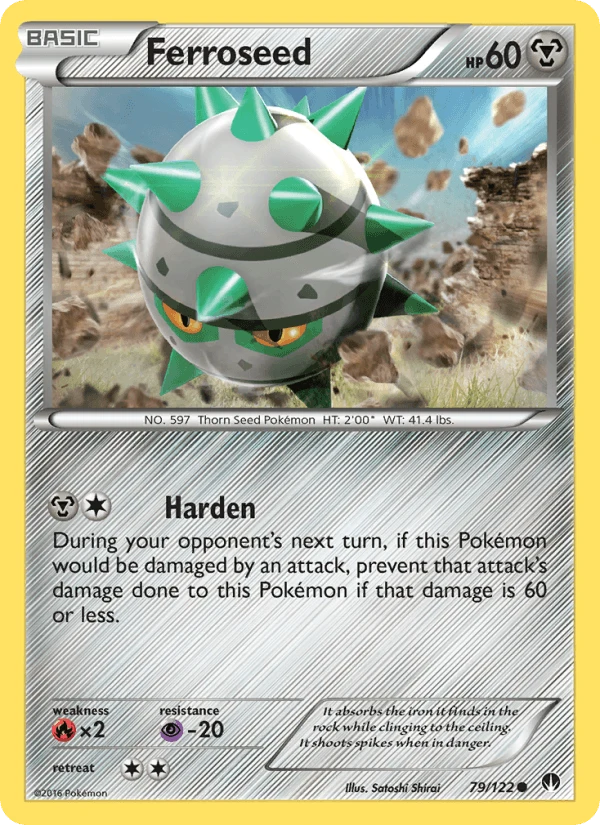 Ferroseed Reverse Holo #79