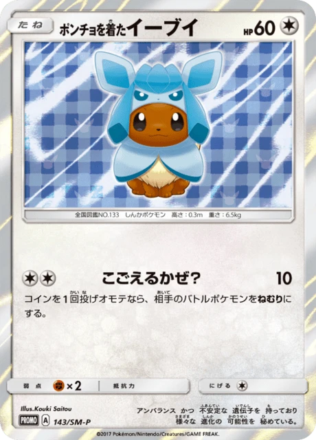 Poncho Wearing Eevee 143sm P