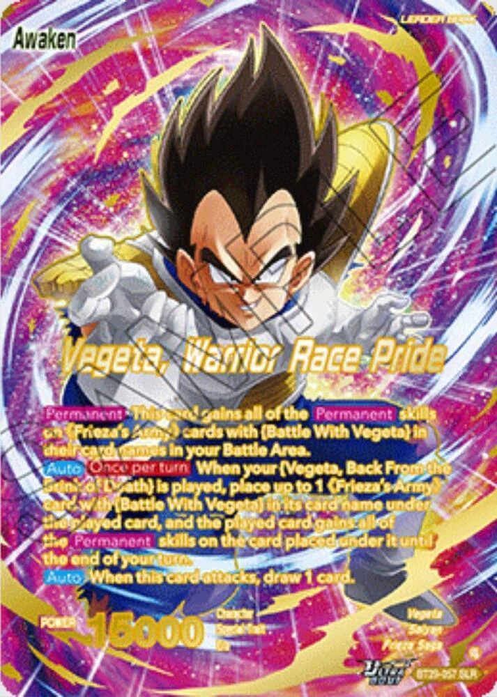 Vegeta // Vegeta, Warrior Race Pride [SLR] #BT29-057