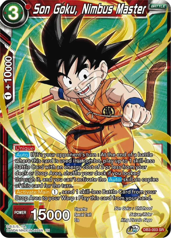 Son Goku, Nimbus Master #DB3-003