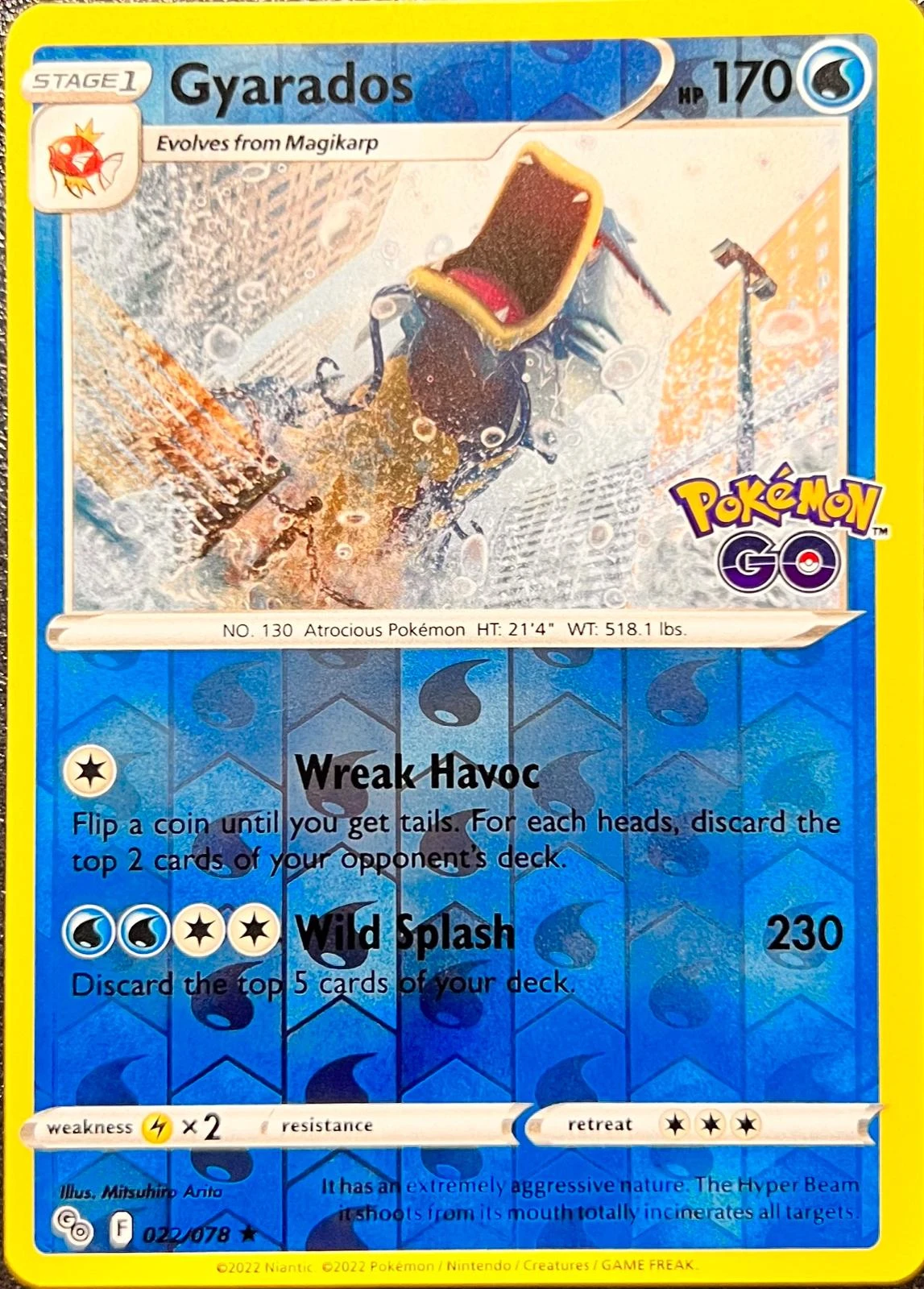 Gyarados Reverse Holo #22