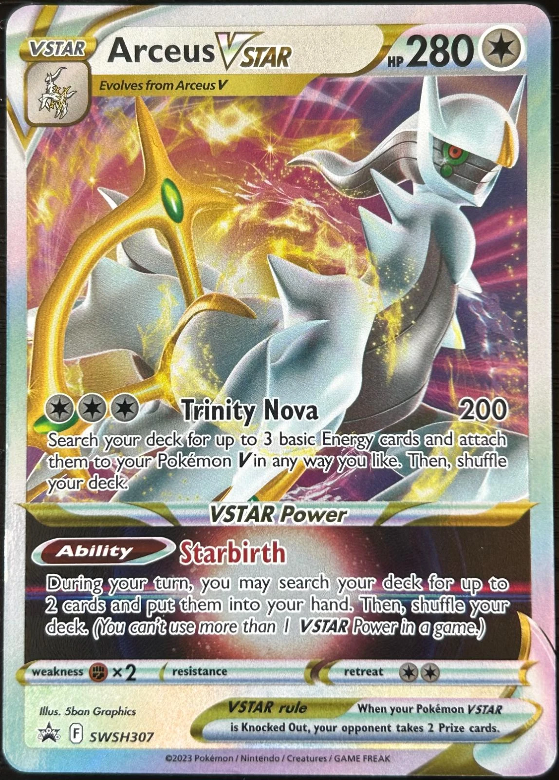 Arceus Vstar Swsh307