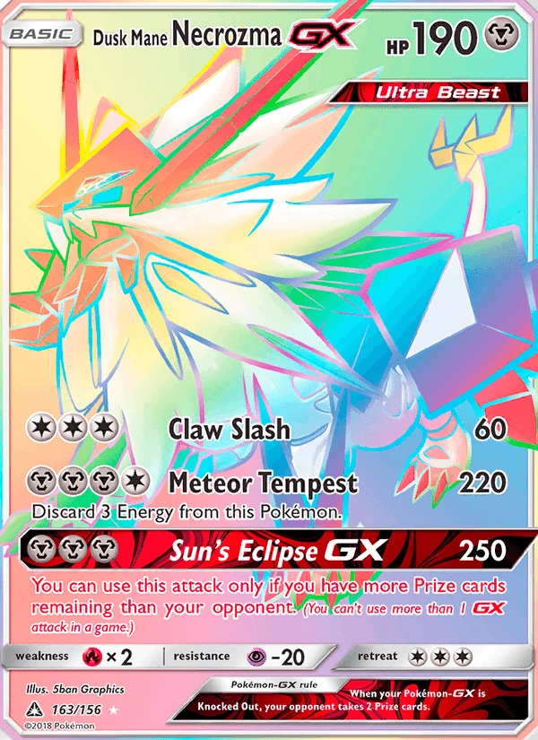Dusk Mane Necrozma Gx #163