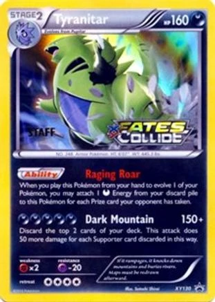 Tyranitar Prerelease Staff #XY130