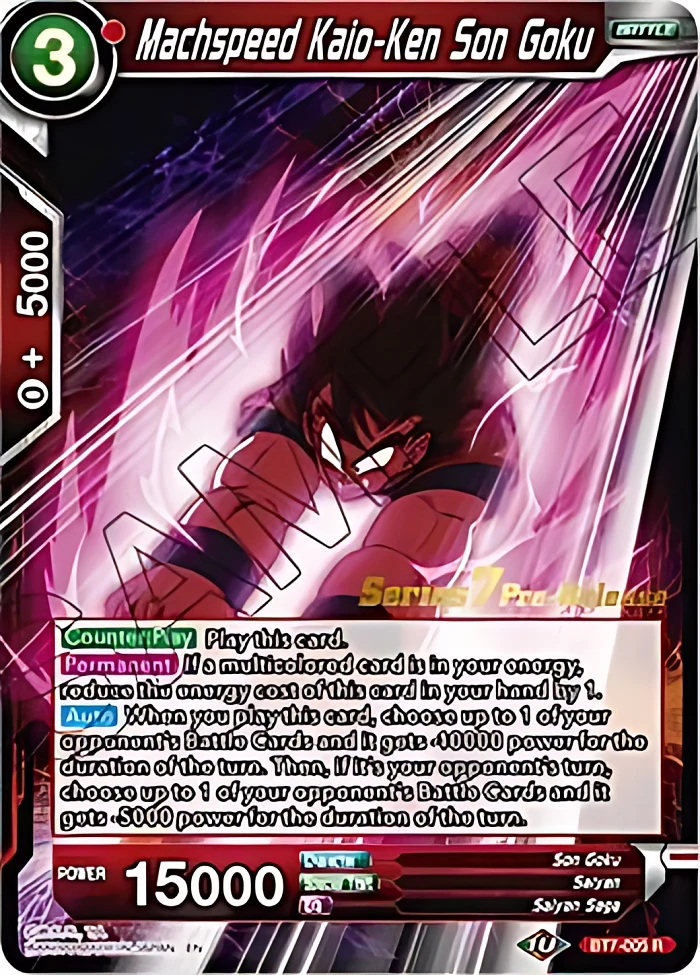 Machspeed Kaio-Ken Son Goku [Pre-Release] #BT7-005_PR
