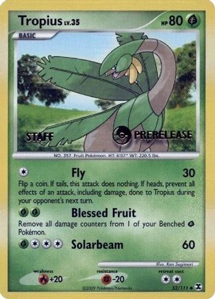 Tropius Prerelease Staff #52