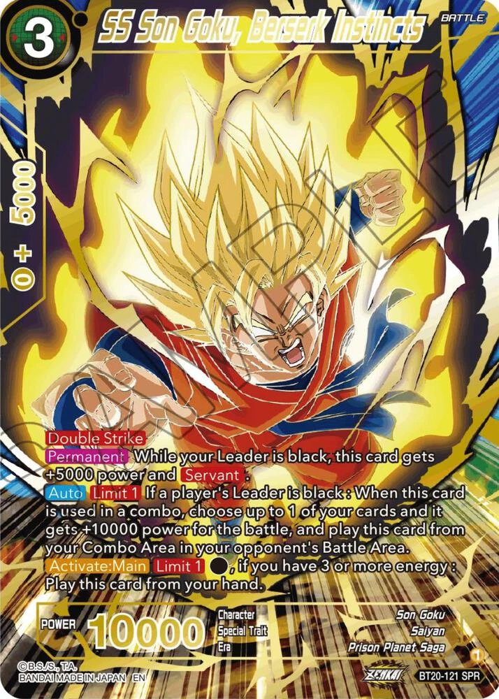 SS Son Goku, Berserk Instincts [SPR] #BT20-121