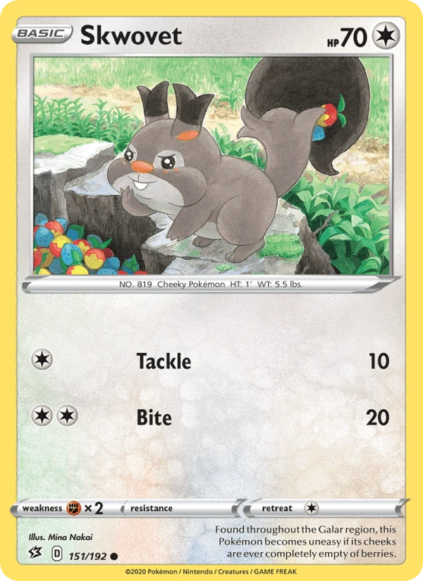 Skwovet Reverse Holo #151
