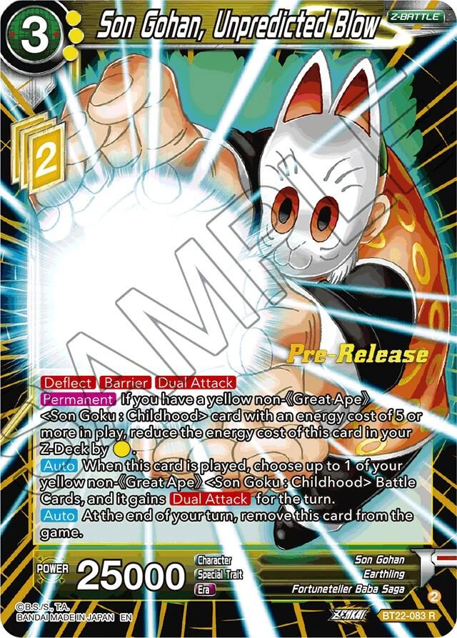 Son Gohan, Unpredicted Blow [Pre-Release] #BT22-083