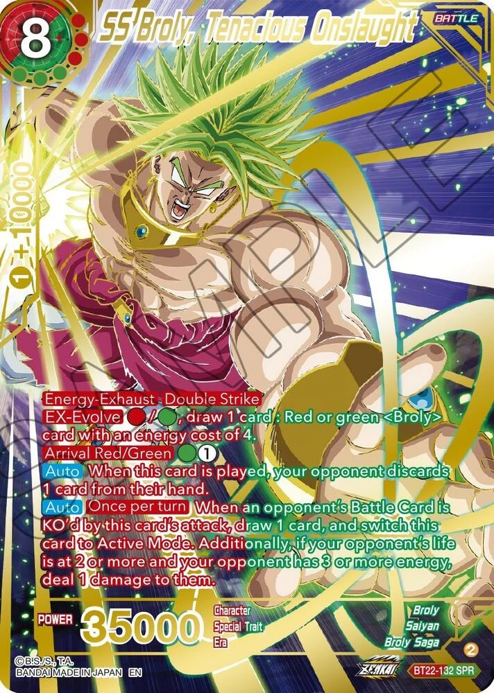 SS Broly, Tenacious Onslaught [SPR] #BT22-132