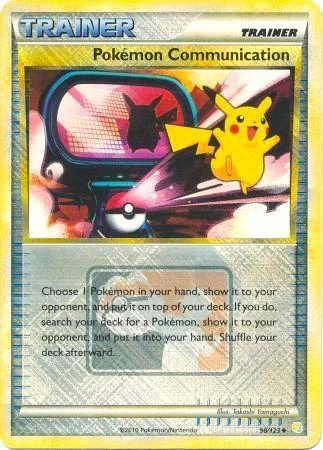 Pokemon Communication Crosshatch Holo League #98