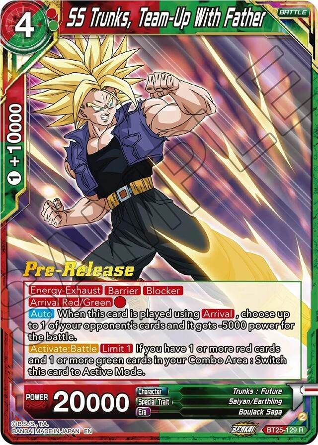SS Trunks, Team-Up With Father [Pre-Release] #BT25-129