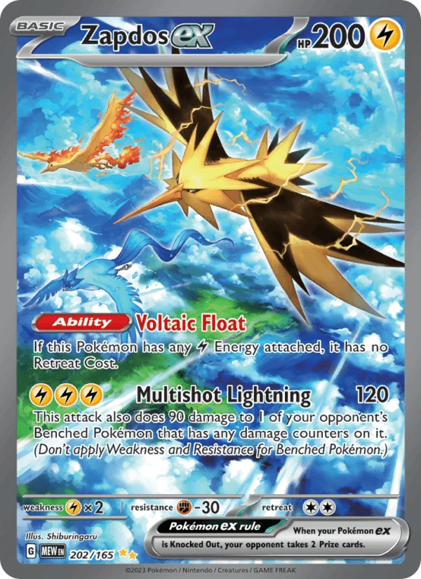 Zapdos Ex #202