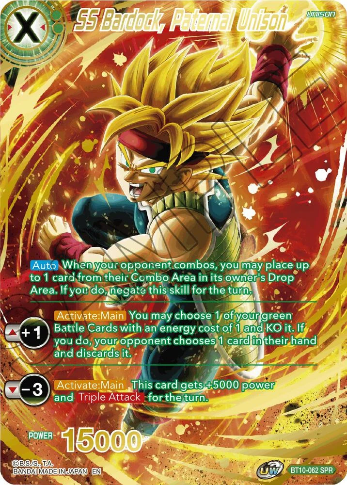 SS Bardock, Paternal Unison [SPR] #BT10-062