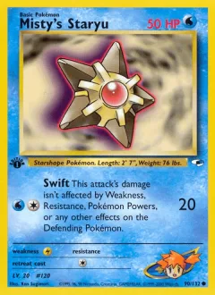 Misty's Staryu 1st Edition