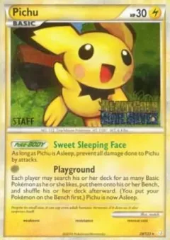 Pichu Prerelease Staff