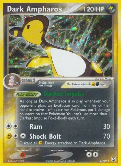 Dark Ampharos Reverse Holo
