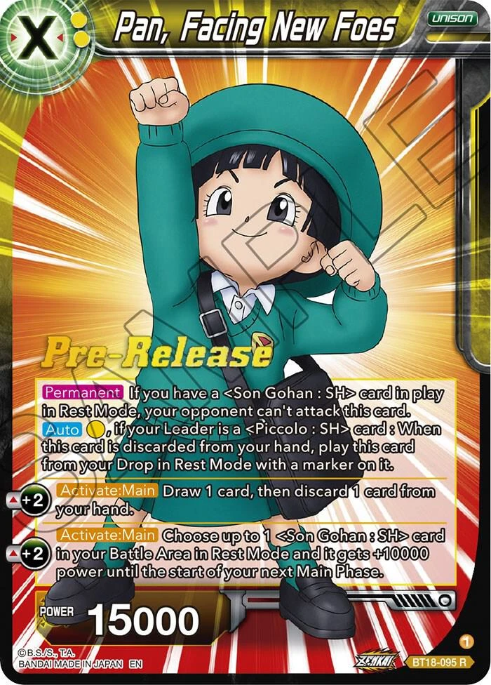 Pan, Facing New Foes [Pre-Release] #BT18-095