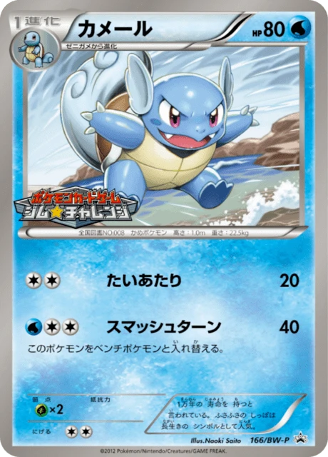 Wartortle #166/BW-P