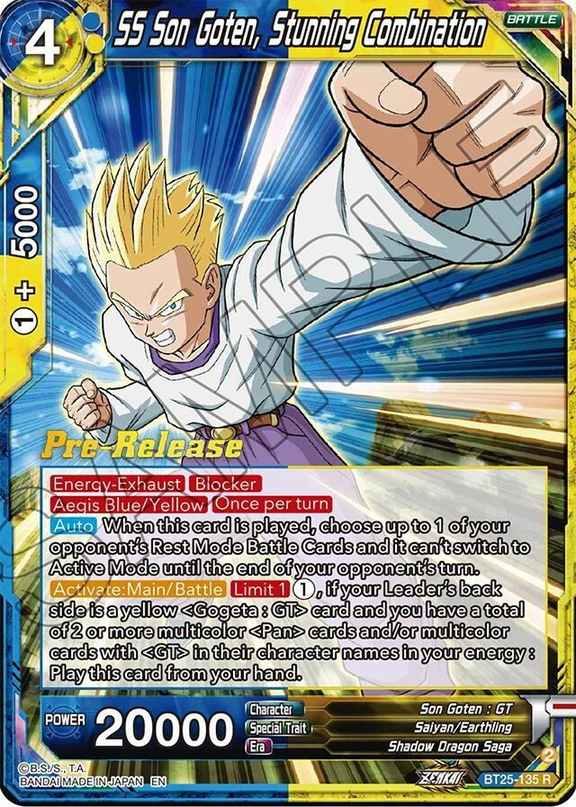 SS Son Goten, Stunning Combination [Pre-Release] #BT25-135