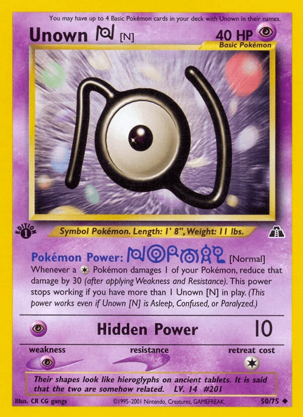 Unown N #50