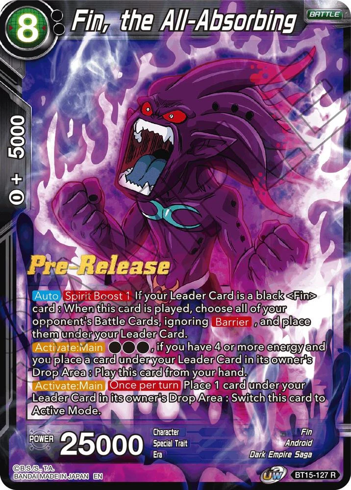 Fin, the All-Absorbing [Pre-Release] #BT15-127