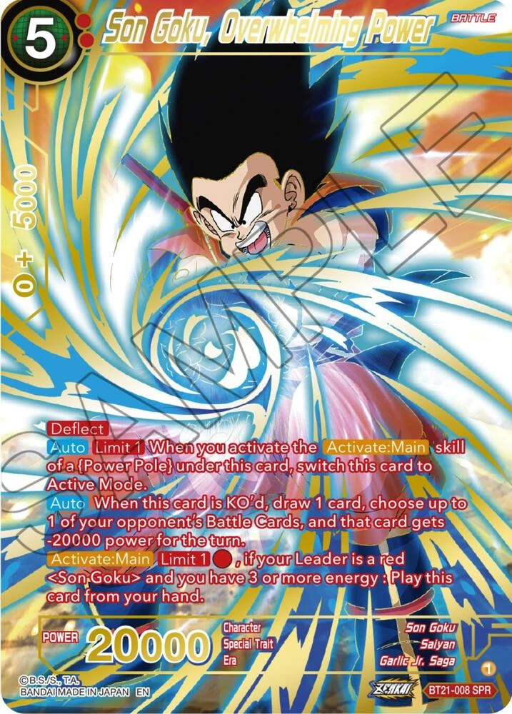 Son Goku, Overwhelming Power [SPR] #BT21-008