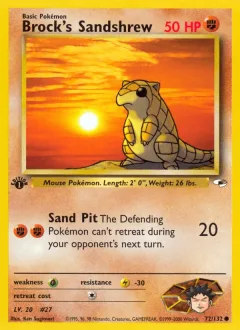 Brock's Sandshrew 1st Edition