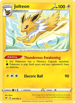Jolteon Cosmos Holo