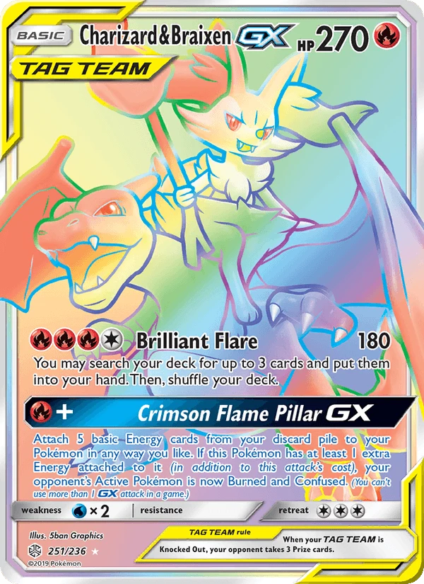 Charizard & Braixen Gx #251