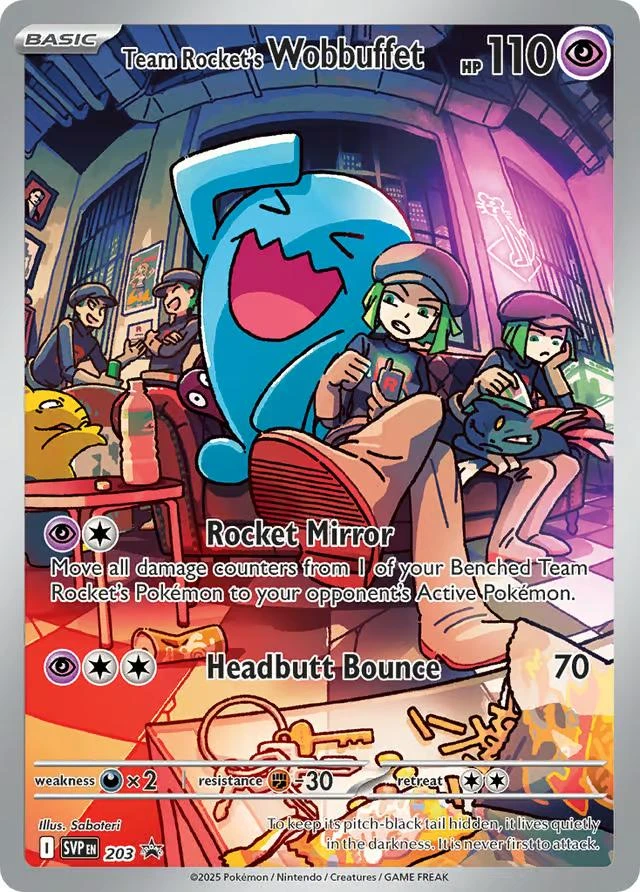 Team Rocket's Wobbuffet #203
