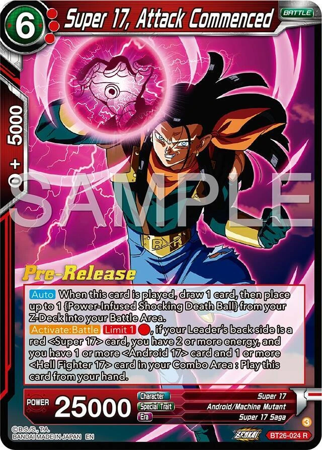 Super 17, Attack Commenced [Pre-Release] #BT26-024