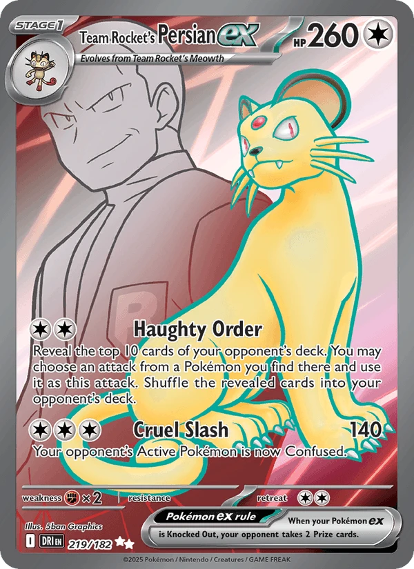 Team Rocket's Persian Ex #219