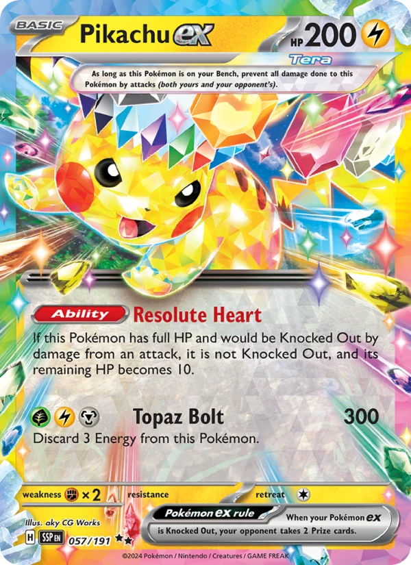 Pikachu Ex Prize Pack #57