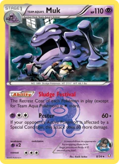 Team Aqua's Muk Reverse Holo