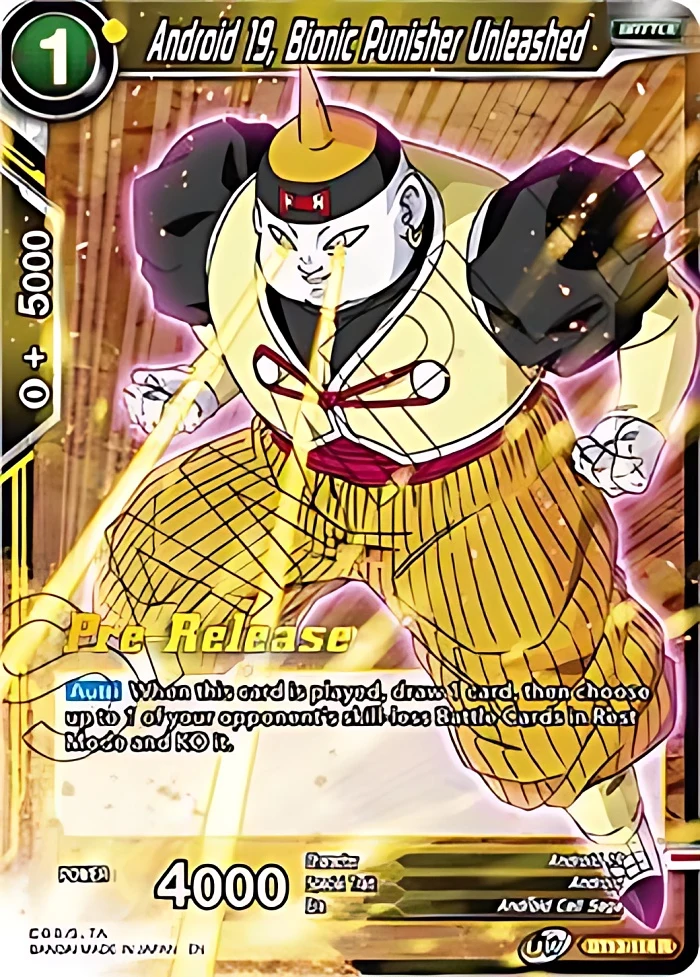 Android 19, Bionic Punisher Unleashed [Pre-Release] #BT13-114
