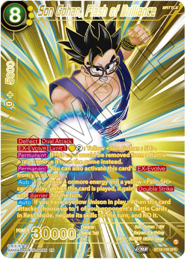 Son Gohan, Flash of Brilliance [SPR] #BT18-109