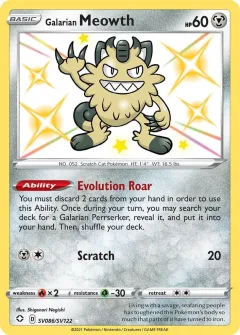 Galarian Meowth Sv086