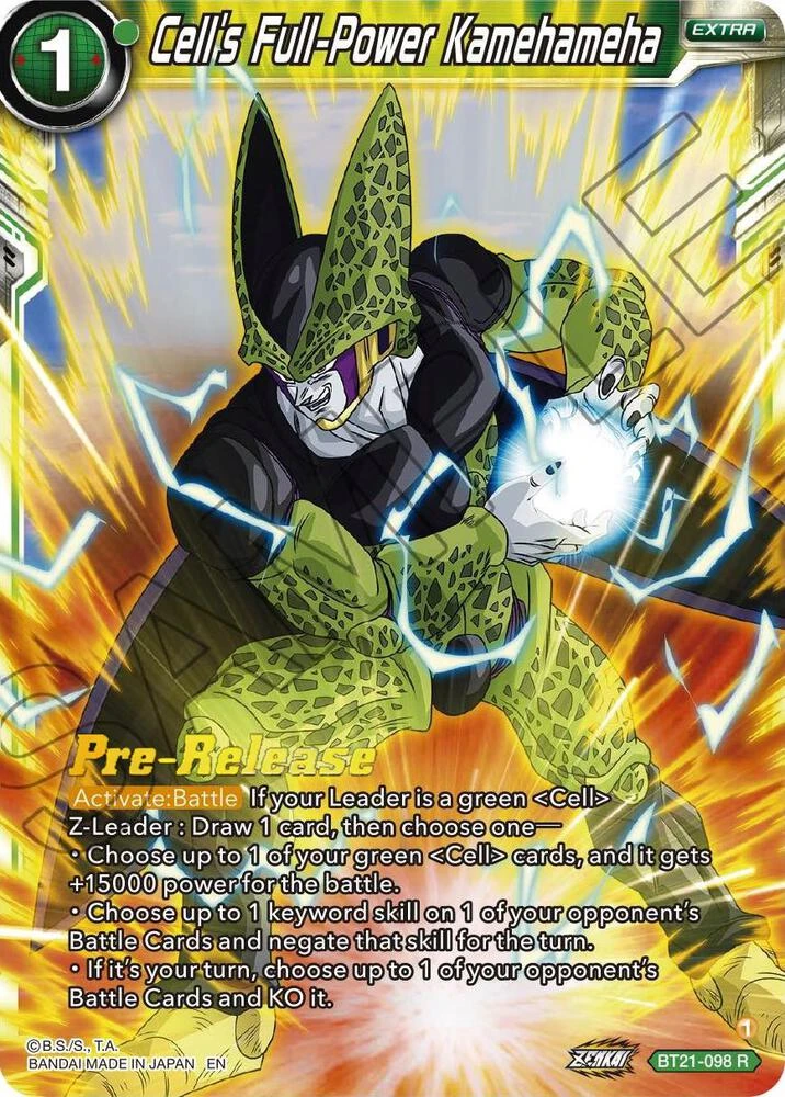 Cell's Full-Power Kamehameha [Pre-Release] #BT21-098