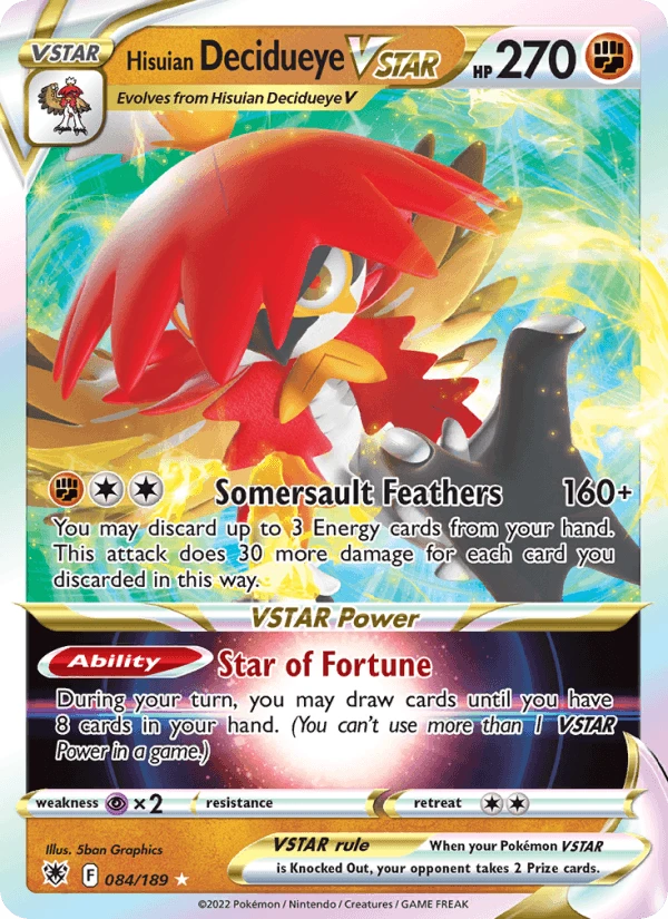 Hisuian Decidueye Vstar #84