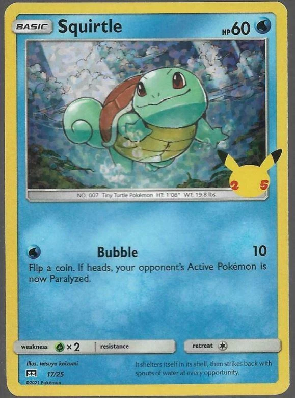 Squirtle Holo #17